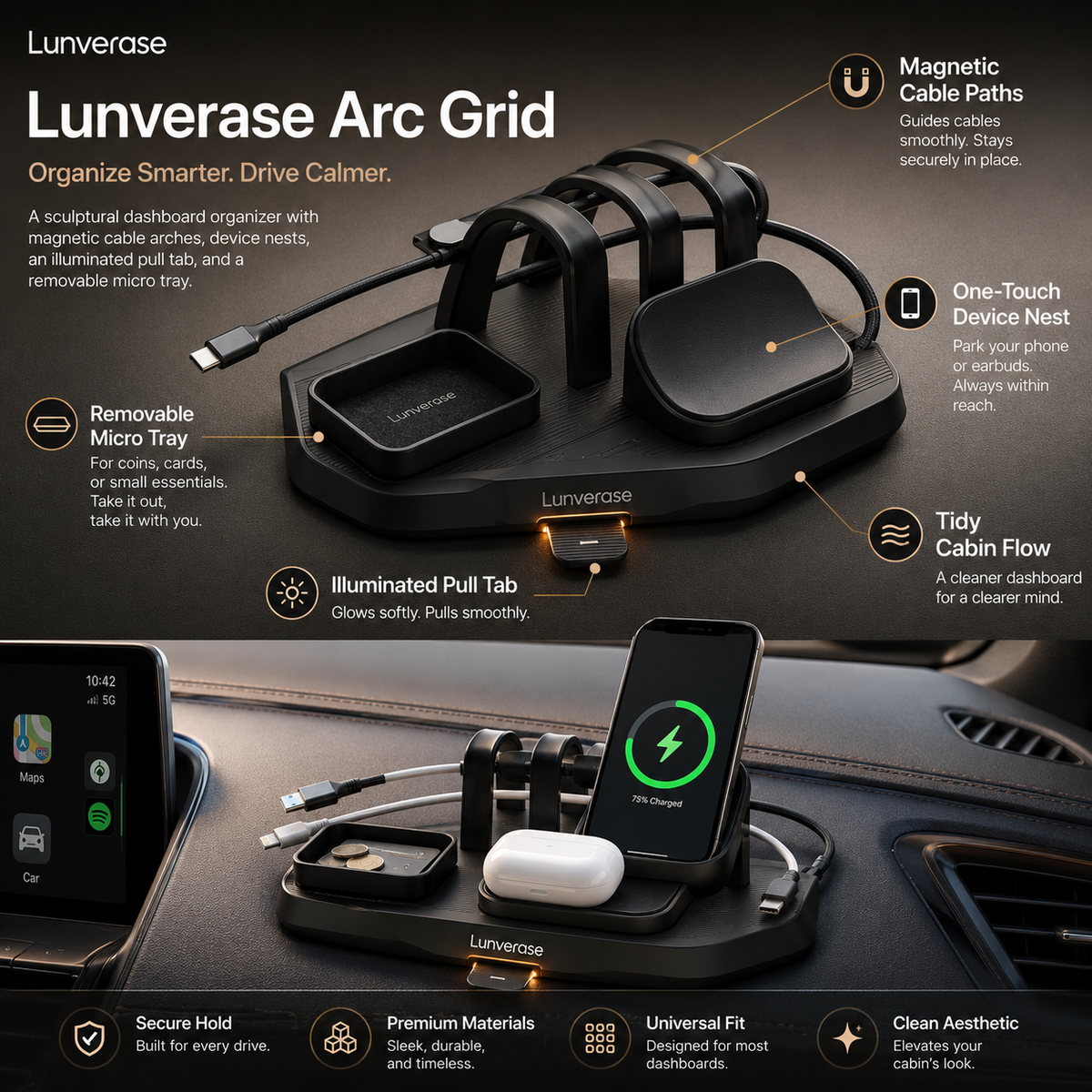 Lunverase™ ArcGrid Magnetic Driver Hub
